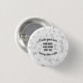 Creëer Uw eigen — Star Glitter Ronde Button 3,2 Cm (Voorkant /achterkant)