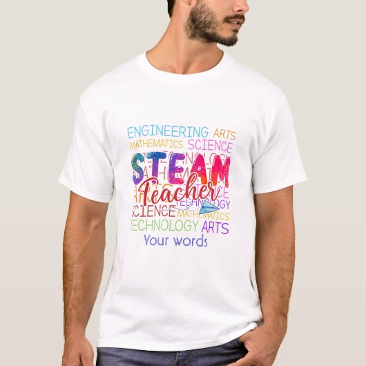 Creëer Uw eigen STEAM Teacher T-shirt (Voorkant)