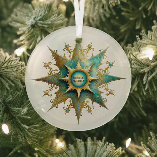 Creëer Uw Eigen Steampunk Yule Snowflake Glas Ornament (Insitu)