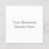 creëer uw eigen steen 2,5"x 2,5" vierkante visitekaartje (Achterkant)