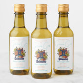 Creëer Uw eigen sterrenbloem Gemini Zodiac Wijn Etiket (Flessen)