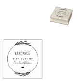 Creëer uw eigen stijlvolle handheld met liefde 	rubberstempel (Gestempeld)