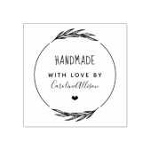 Creëer uw eigen stijlvolle handheld met liefde 	rubberstempel (Afrduk)