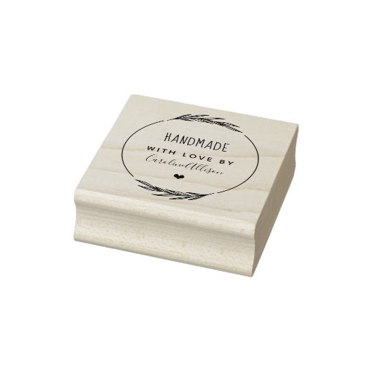 Creëer uw eigen stijlvolle handheld met liefde 	rubberstempel (Stempel)