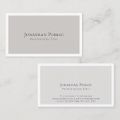 Creëer Uw eigen stijlvolle, moderne legante plaat Visitekaartje (Voorkant / Achterkant)