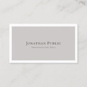 Creëer Uw eigen stijlvolle, moderne legante plaat Visitekaartje (Voorkant)