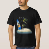Creëer uw eigen strand surfen t-shirt (Voorkant)