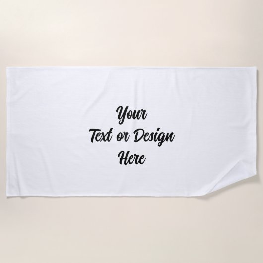 Creëer Uw eigen Strandlaken (Voorkant)