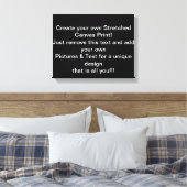 Creëer Uw eigen stretched canvas Print (Insitu (Slaapkamer))