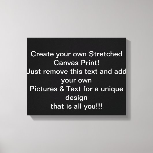 Creëer Uw eigen stretched canvas Print (Voorkant)