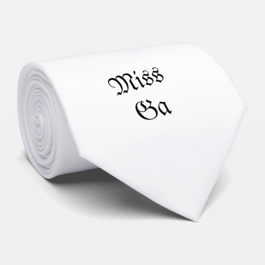 Creëer uw eigen stropdas (wit) (Opgerold)