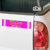 Creëer Uw eigen stunning Hillary Stronger Together Bumpersticker (Op Truck)