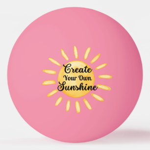 Creëer Uw eigen Sunshine gepersonaliseerde naam Pingpongballen