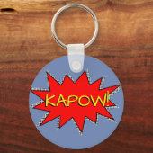 Creëer Uw eigen superheld Onomatopoeias! KAPOW! Sleutelhanger (Voorkant)