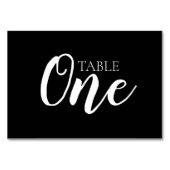 Creëer uw eigen - Table One Kaart (Achterkant)