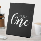 Creëer uw eigen - Table One Reclamebord Met Voetstuk (Insitu)