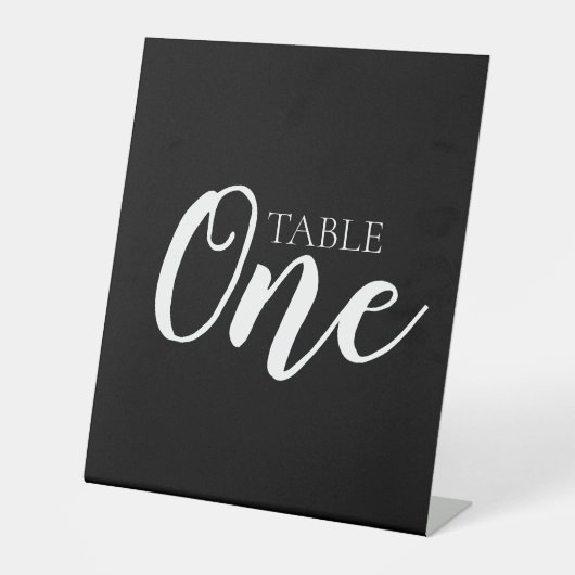 Creëer uw eigen - Table One Reclamebord Met Voetstuk (Voorkant)