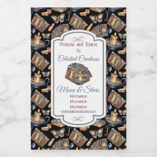 Creëer Uw eigen tarotmagie Wijn Etiket