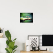 Creëer uw eigen tekst Dragonfly Natuur Poster (Thuiskantoor)