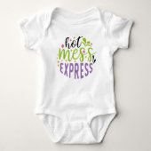 Creëer uw eigen tekst en ontwerp:-) baby romper (Voorkant)