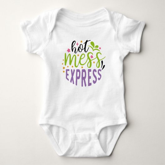 Creëer uw eigen tekst en ontwerp:-) baby romper (Voorkant)