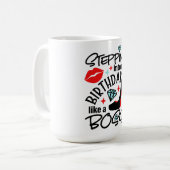 Creëer uw eigen tekst en ontwerp: -) mok koffie (Voorkant links)