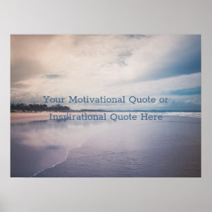 Creëer Uw eigen tekst Inspirerend Motivatie Po Poster