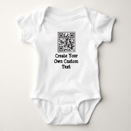 Creëer uw eigen tekst met QR-code Romper