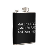 Creëer Uw eigen tekst of foto toevoegen Small 6oz Heupfles (Rechts)