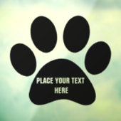 Creëer Uw eigen tekst van het Bericht van de Druk Raamsticker (Vel 3)