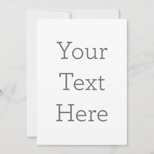 Enkele uitnodiging, Maat: 12,7  x 17,8 cm, Papier: Signature Mat, Enveloppen: Wit (Voorkant)