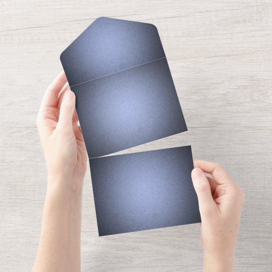 Creëer Uw eigen textielproduct - Blauw All In One Uitnodiging (Afscheurbaar)