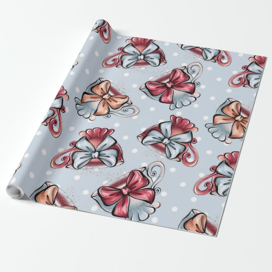 Creëer uw eigen theekopjes en bogen cadeaupapier (Uitgerold)