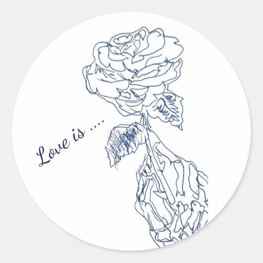 Creëer Uw eigen ticker Ronde Sticker (Voorkant)