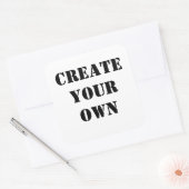 Creëer Uw eigen ticker Vierkante Sticker (Envelop)