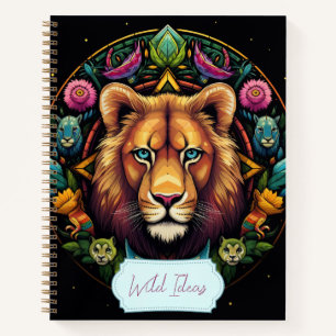 Creëer Uw eigen Totem Animal Lion Mandala Notitieb Notitieboek