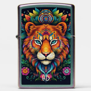 Creëer Uw eigen Tribal Floral Tiger Totem Dier