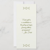 Creëer Uw eigen Tropische Frangipani Bladwijzer Ka (Achterkant)