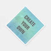 Creëer Uw Eigen Turquoise Waterverf Schilderen Servet (Hoek)