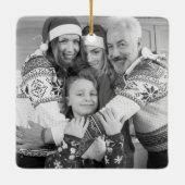 Creëer Uw eigen tweezijdige foto's Keramisch Ornament (Achterkant)