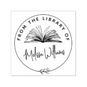 Creëer uw eigen 'Uit de Bibliotheek van' Bookplate Zelfinktende Stempel (Design)