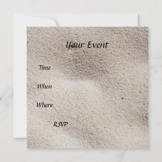 Creëer uw eigen uitnodiging (Achterkant)