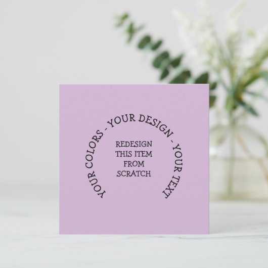 Creëer Uw eigen uitnodiging (Staand voorkant)