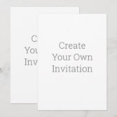 Creëer Uw eigen uitnodiging (Voorkant / Achterkant)