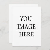 Creëer Uw eigen uitnodiging Informatiekaartje (Voorkant / Achterkant)