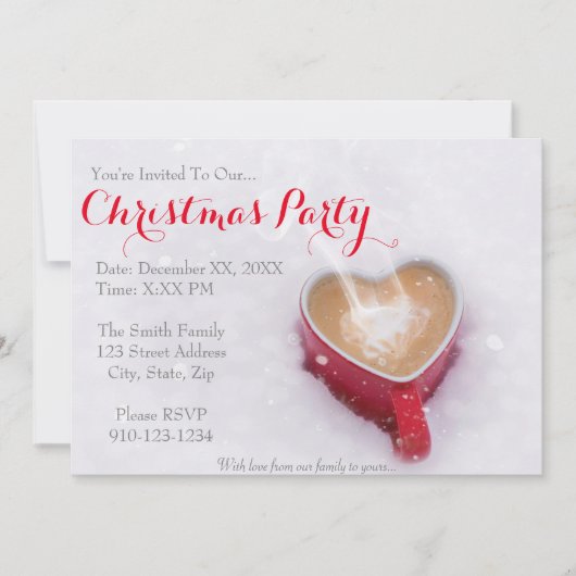 Creëer Uw eigen Uitnodiging van het Kerstmisfeest (Voorkant)