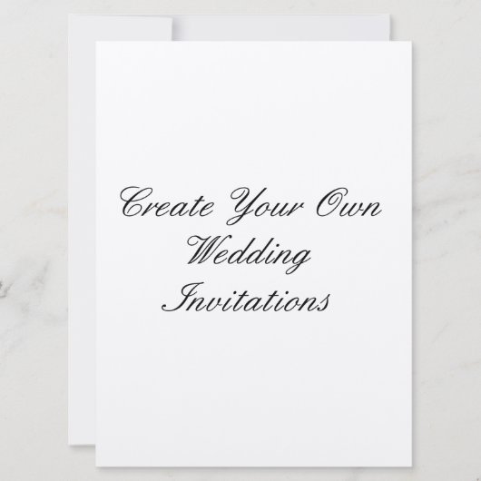 Creëer Uw Eigen Uitnodigingen van het Huwelijk (Voorkant)