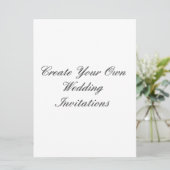 Creëer Uw Eigen Uitnodigingen van het Huwelijk (Staand voorkant)