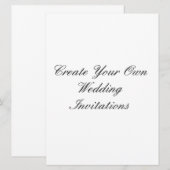 Creëer Uw Eigen Uitnodigingen van het Huwelijk (Voorkant / Achterkant)