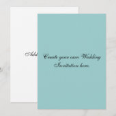 Creëer Uw Eigen Uitnodigingen van het Huwelijk van (Voorkant / Achterkant)